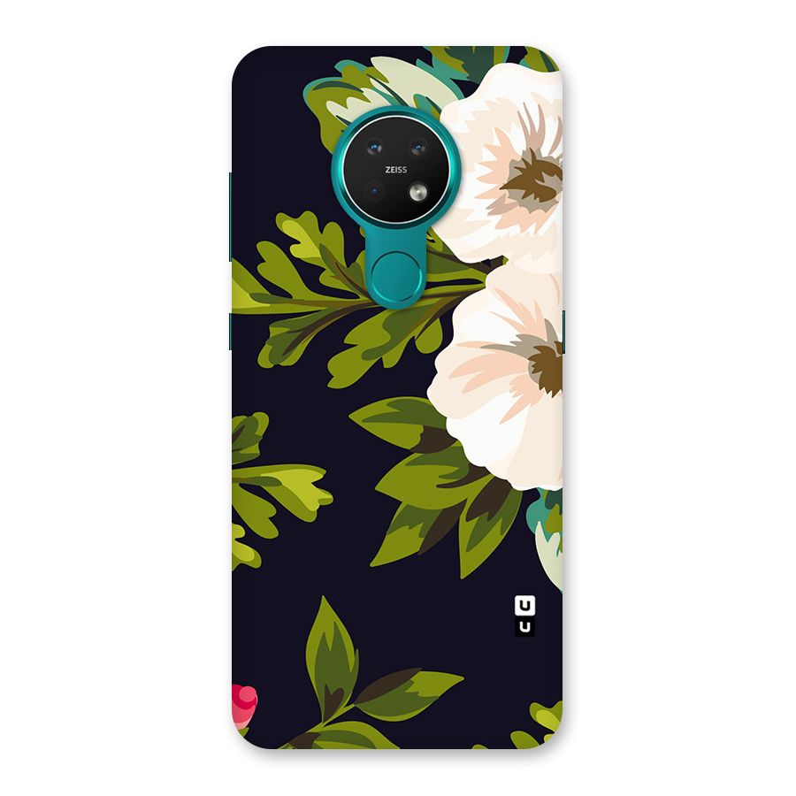 Floral Leaves Back Case for Nokia 7.2