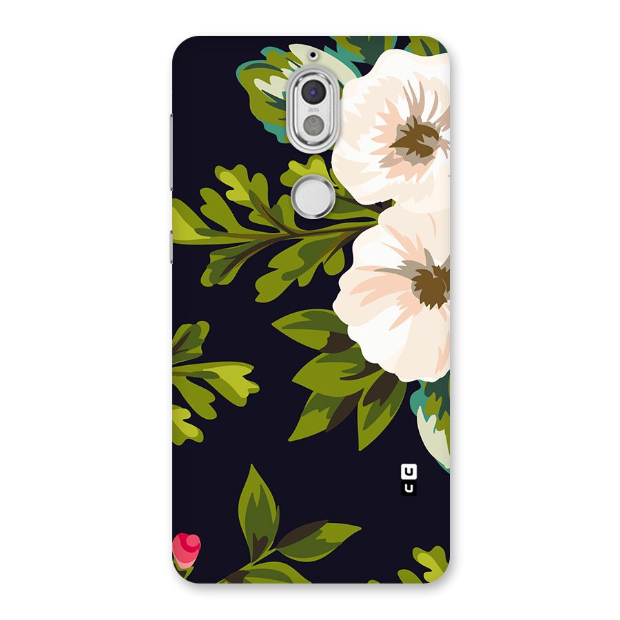 Floral Leaves Back Case for Nokia 7