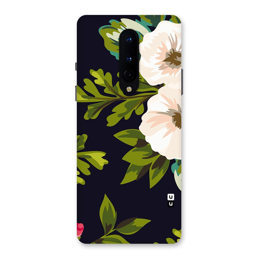 Floral Leaves Back Case for OnePlus 8