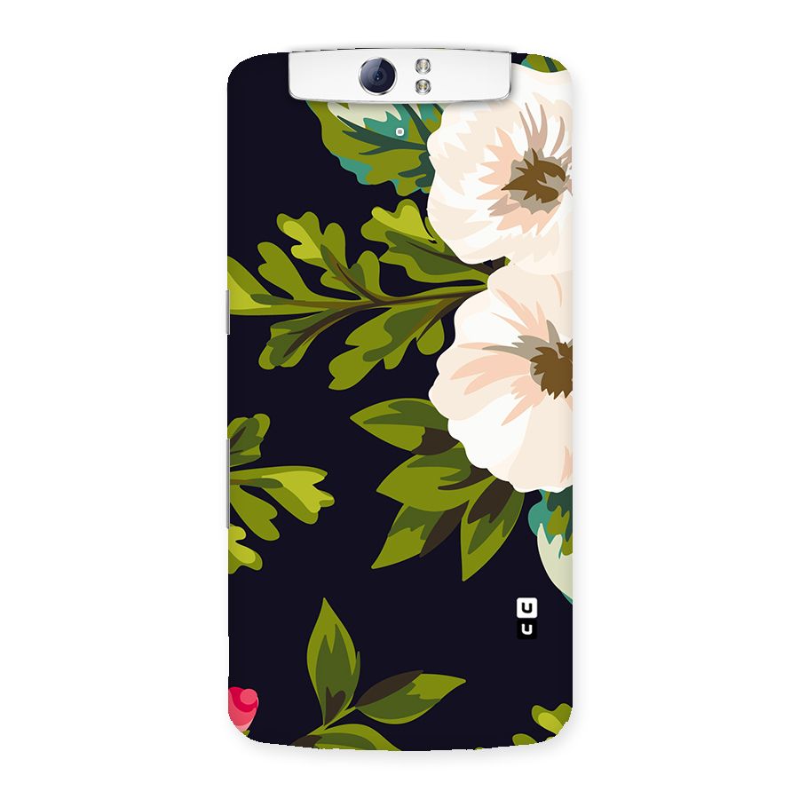 Floral Leaves Back Case for Oppo N1