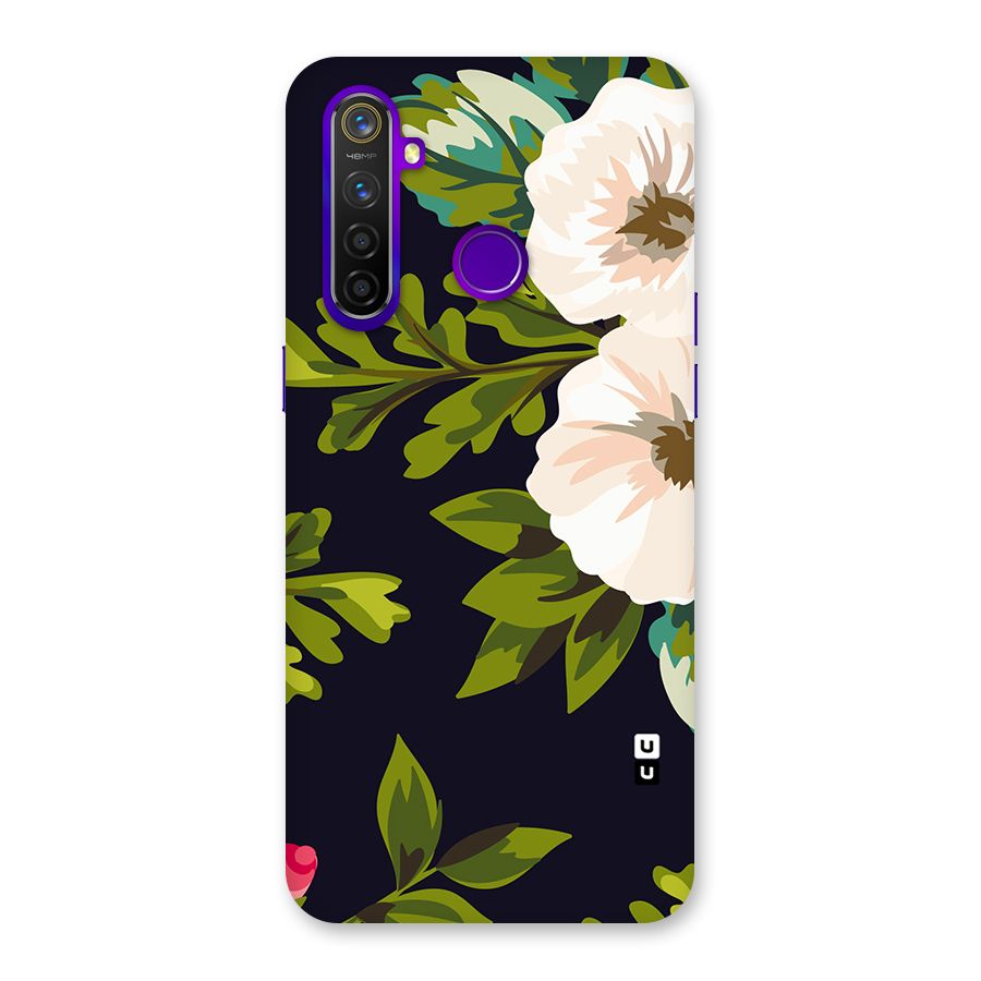 Floral Leaves Back Case for Realme 5 Pro