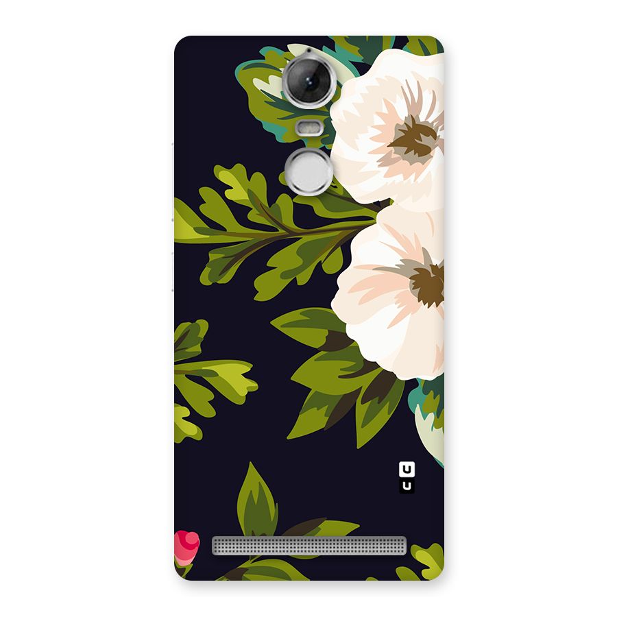 Floral Leaves Back Case for Vibe K5 Note