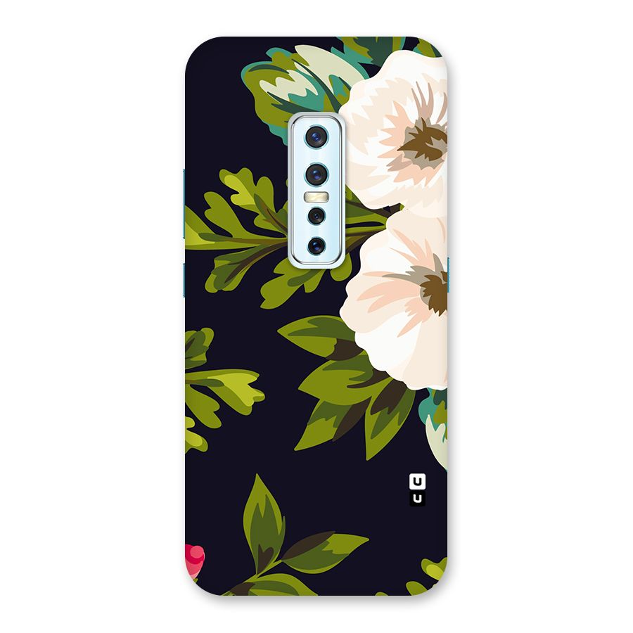 Floral Leaves Back Case for Vivo V17 Pro