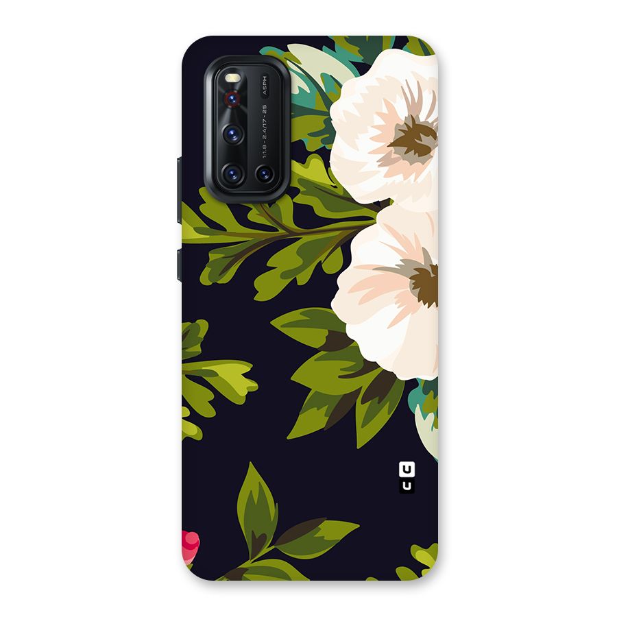 Floral Leaves Back Case for Vivo V19