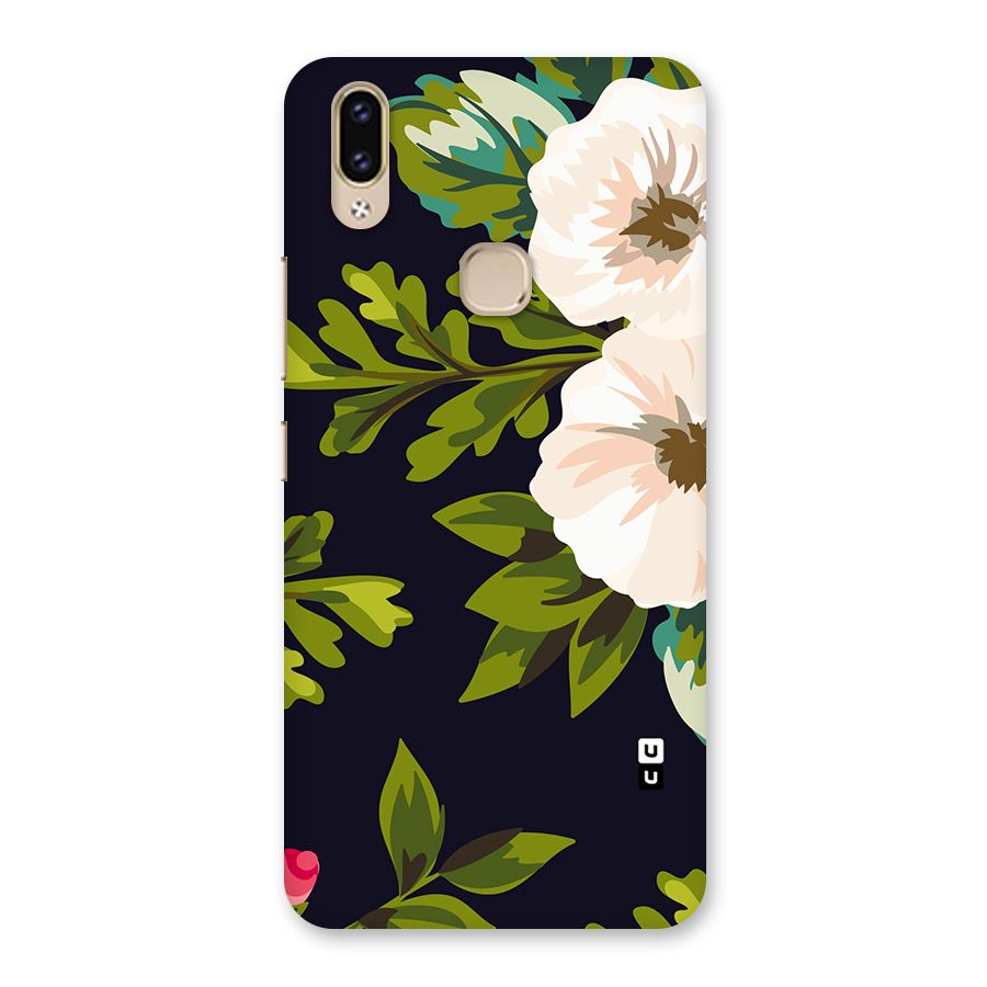 Floral Leaves Back Case for Vivo V9 Youth