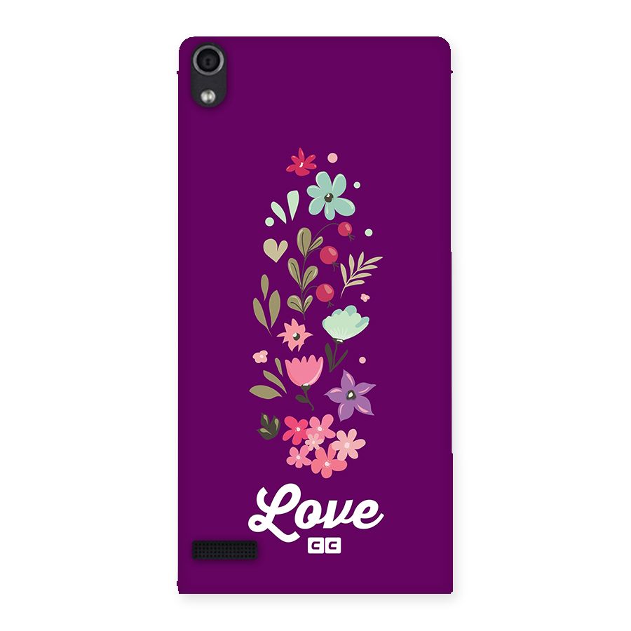 Floral Love Back Case for Ascend P6