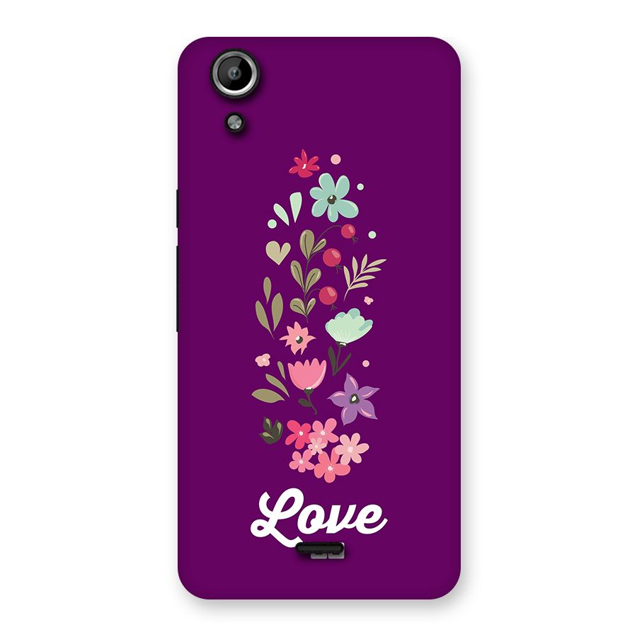 Floral Love Back Case for Canvas Selfie Lens Q345