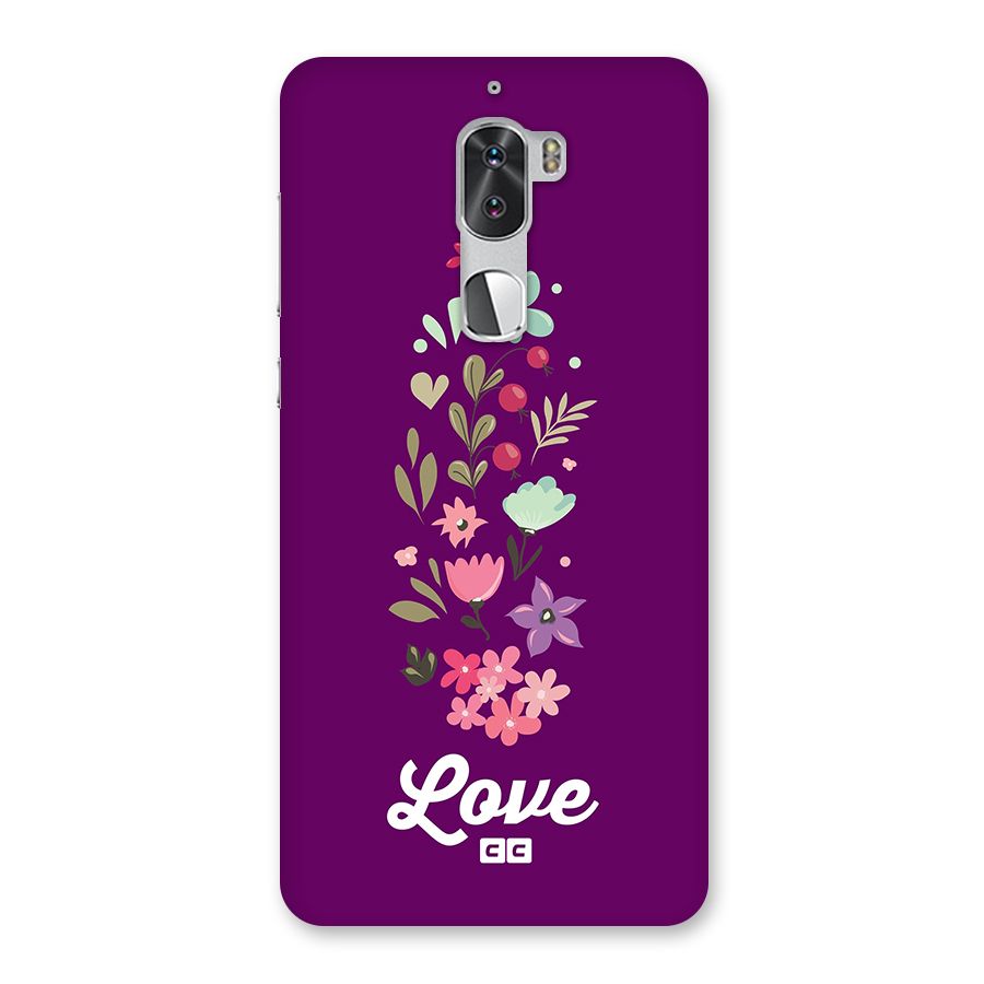 Floral Love Back Case for Coolpad Cool 1