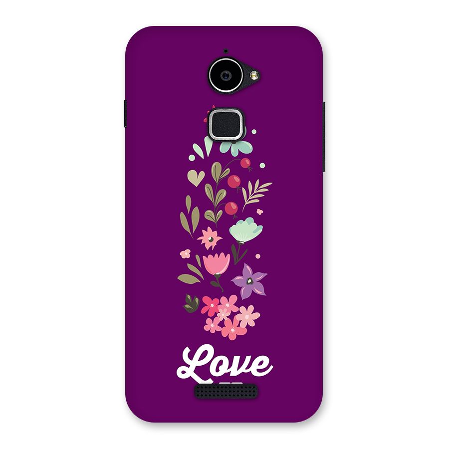 Floral Love Back Case for Coolpad Note 3 Lite