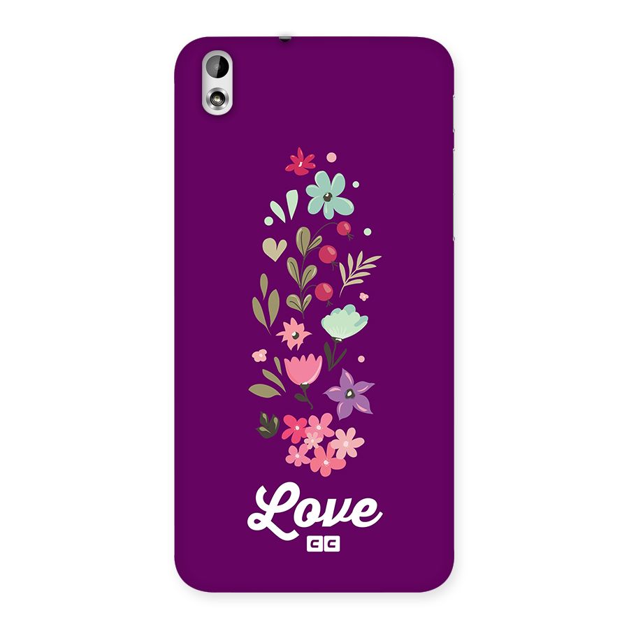 Floral Love Back Case for Desire 816g