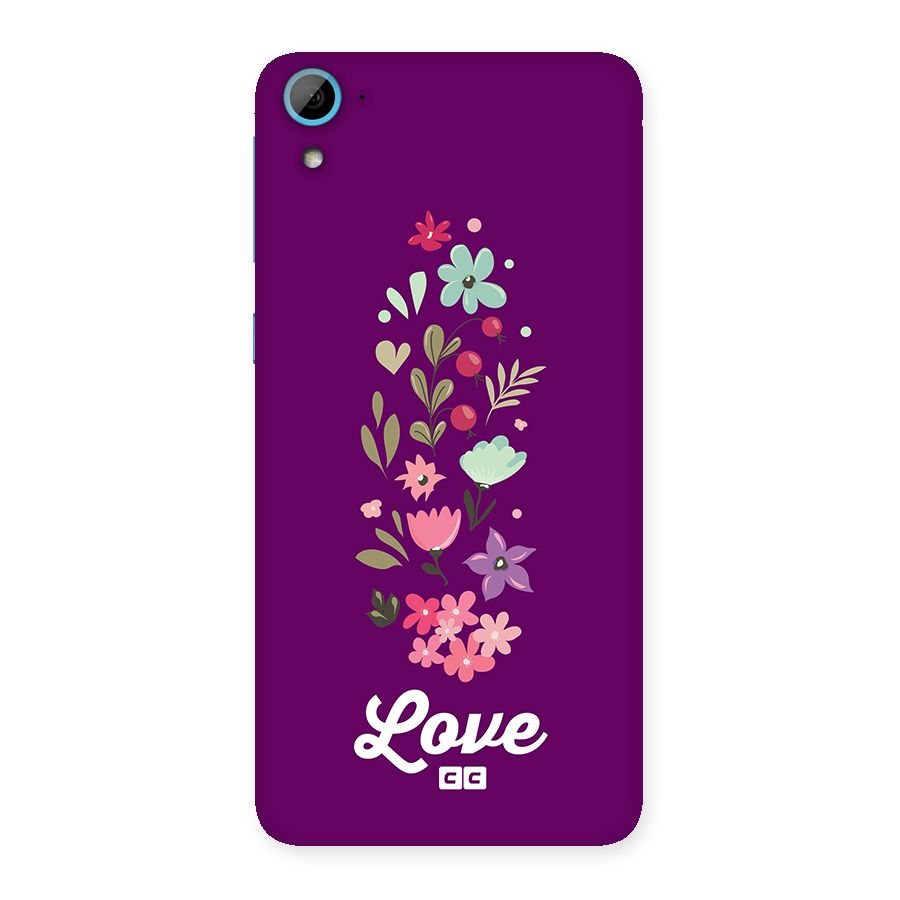 Floral Love Back Case for Desire 826
