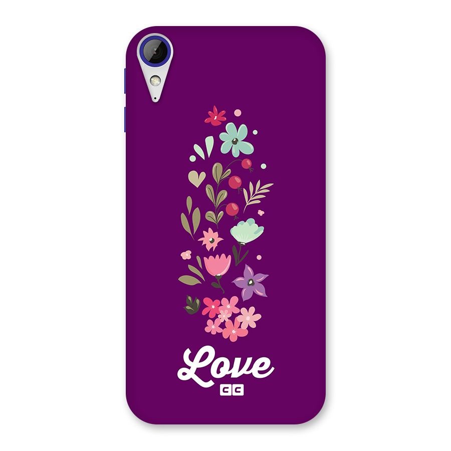 Floral Love Back Case for Desire 830