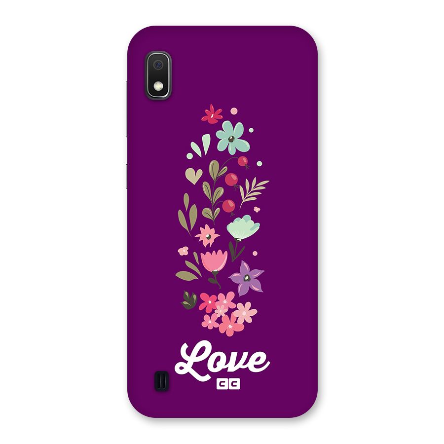 Floral Love Back Case for Galaxy A10