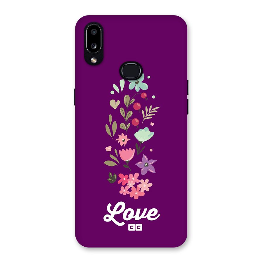 Floral Love Back Case for Galaxy A10s