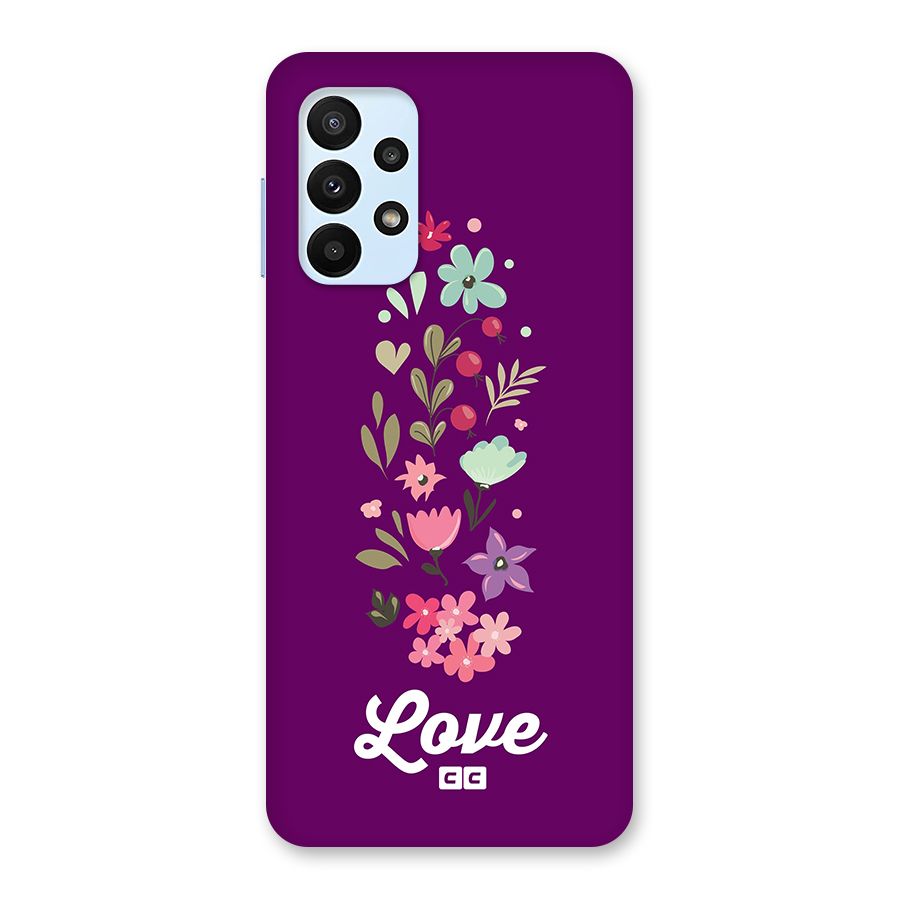 Floral Love Back Case for Galaxy A23