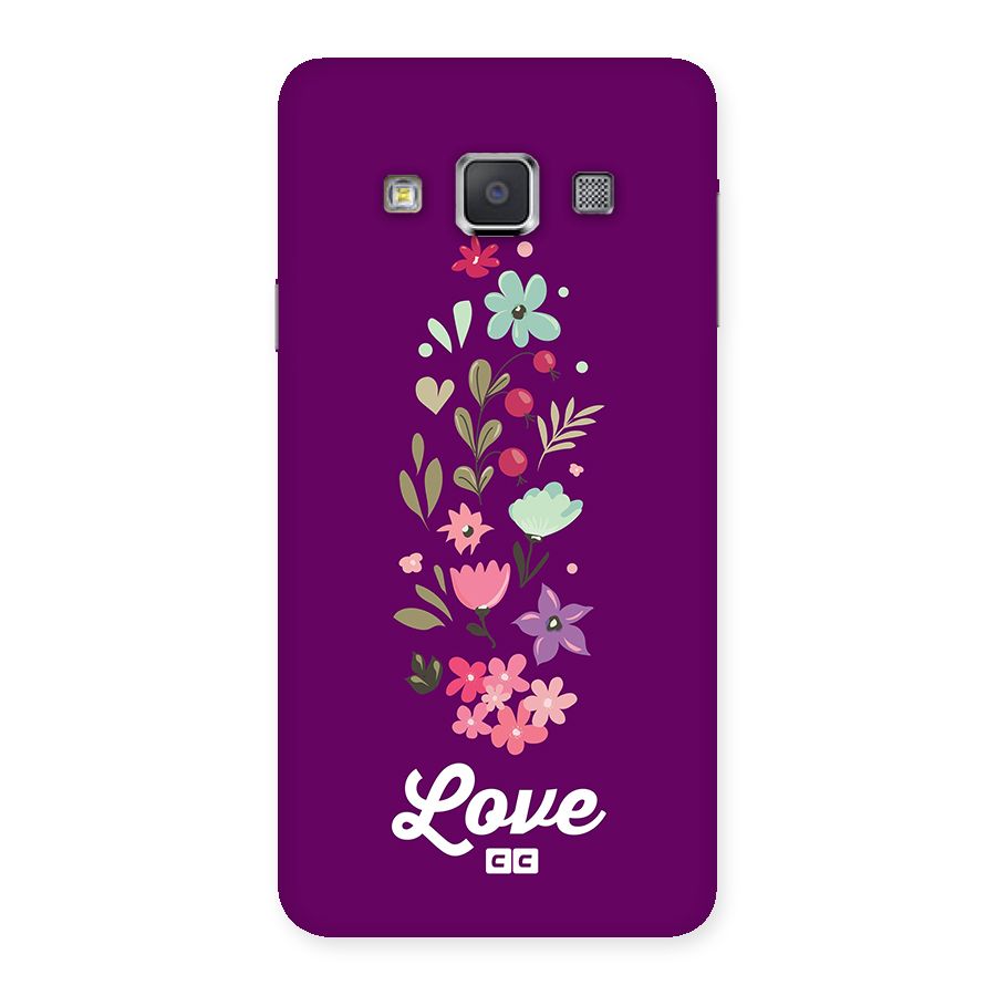 Floral Love Back Case for Galaxy A3