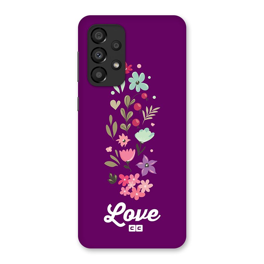 Floral Love Back Case for Galaxy A33 5G