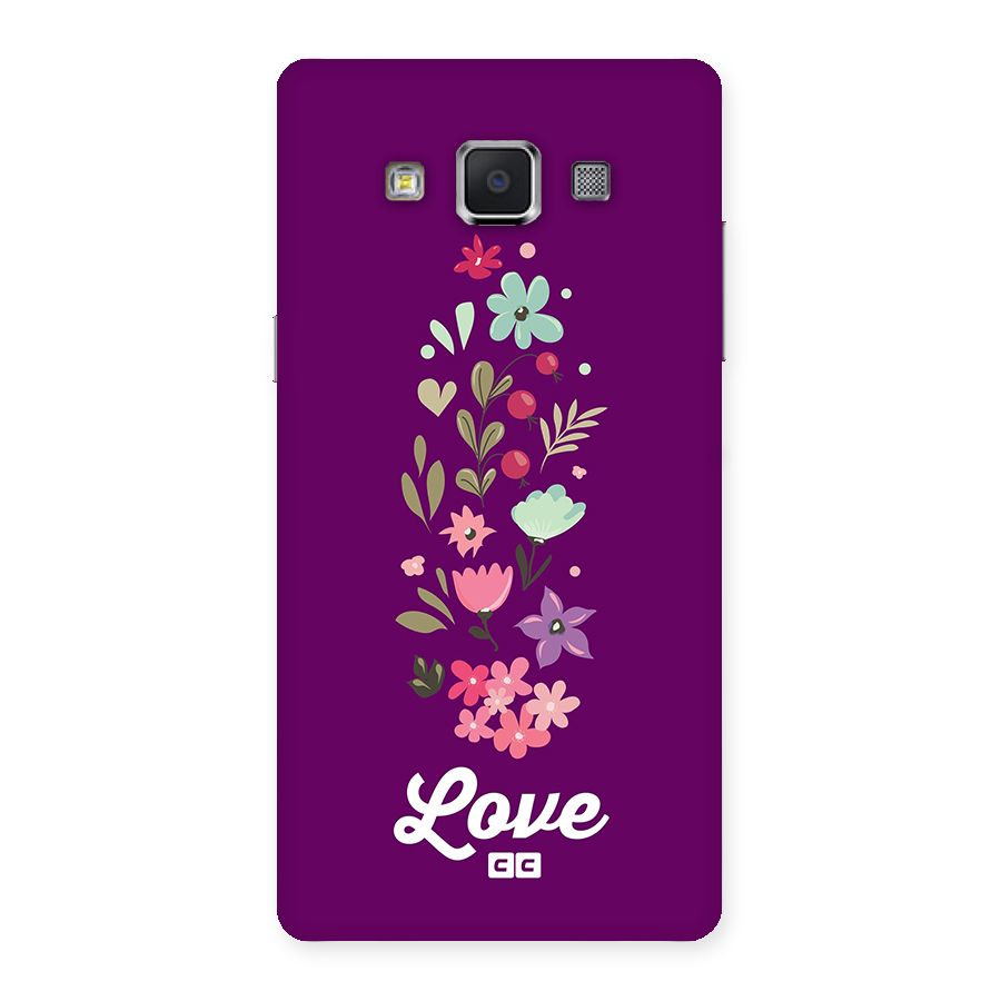 Floral Love Back Case for Galaxy A5