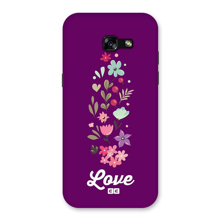 Floral Love Back Case for Galaxy A5 2017