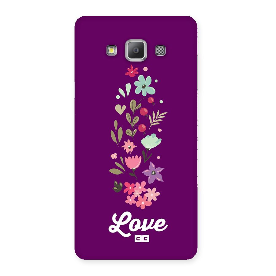 Floral Love Back Case for Galaxy A7