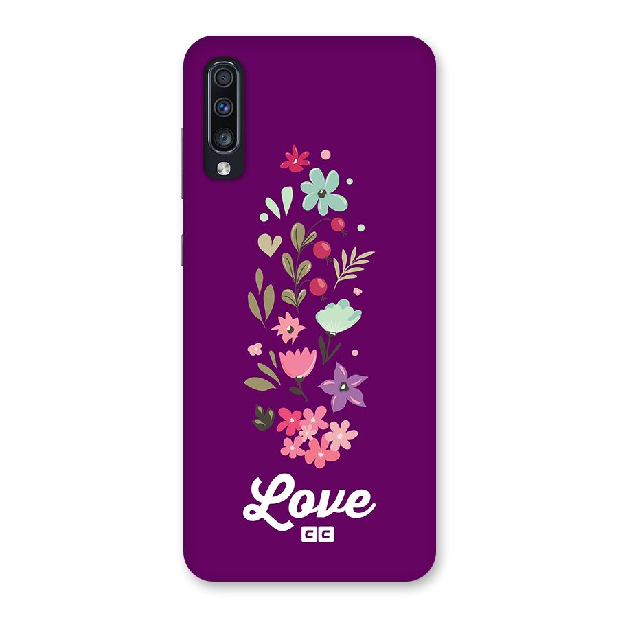 Floral Love Back Case for Galaxy A70