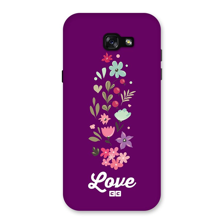 Floral Love Back Case for Galaxy A7 (2017)