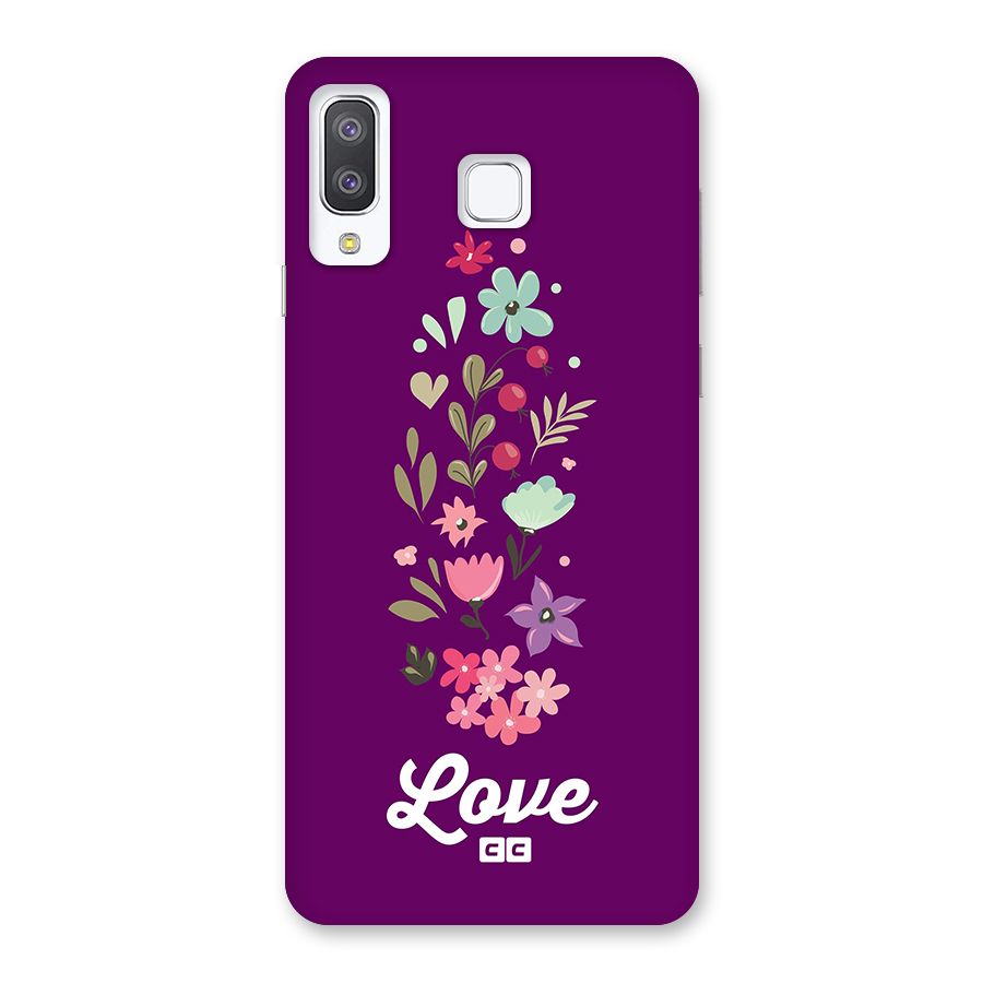 Floral Love Back Case for Galaxy A8 Star