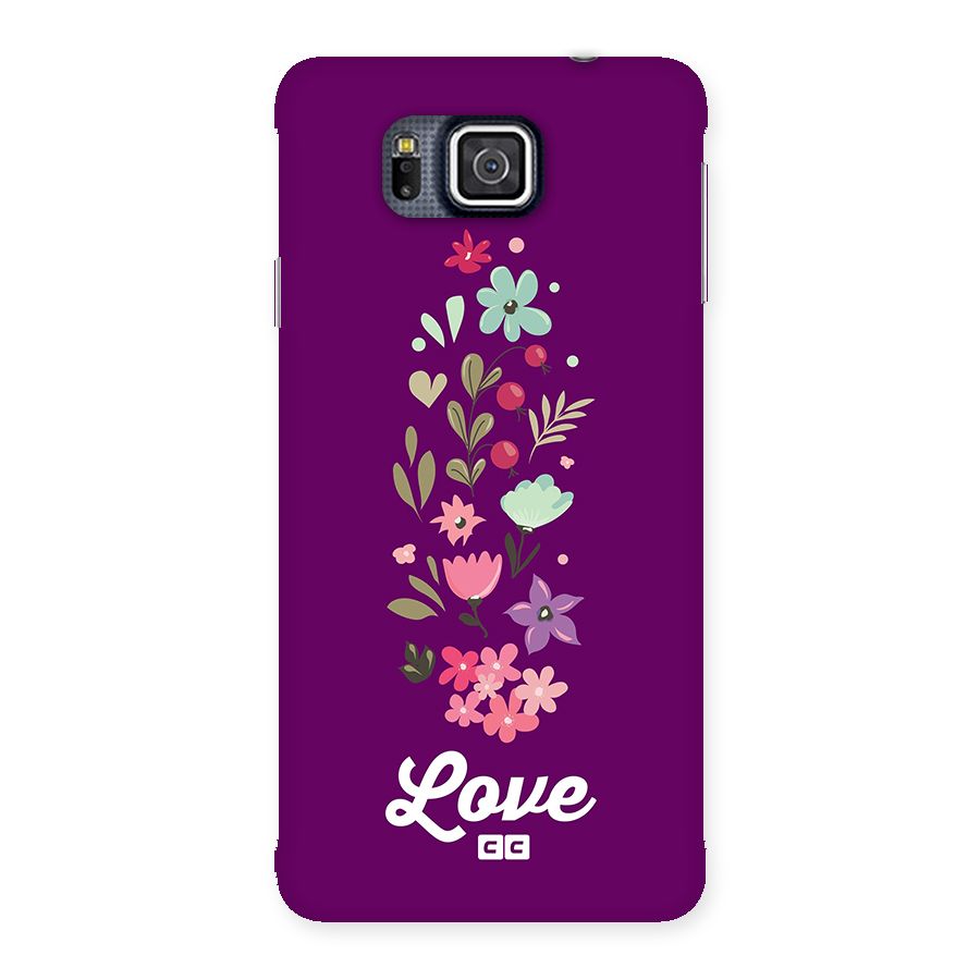 Floral Love Back Case for Galaxy Alpha