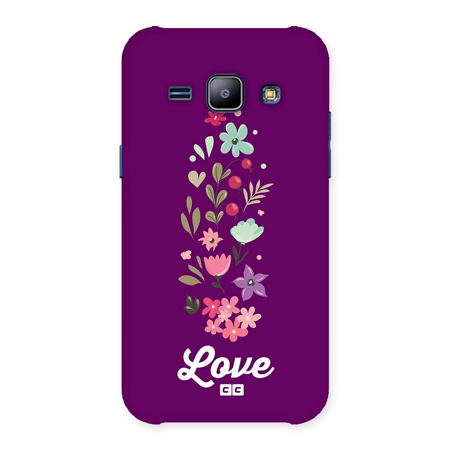 Floral Love Back Case for Galaxy J1