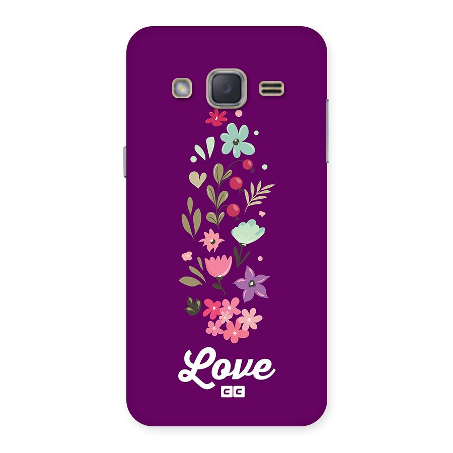 Floral Love Back Case for Galaxy J2