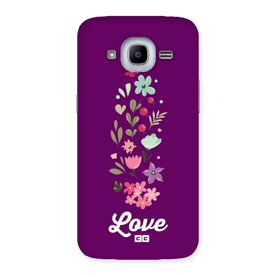 Floral Love Back Case for Galaxy J2 Pro