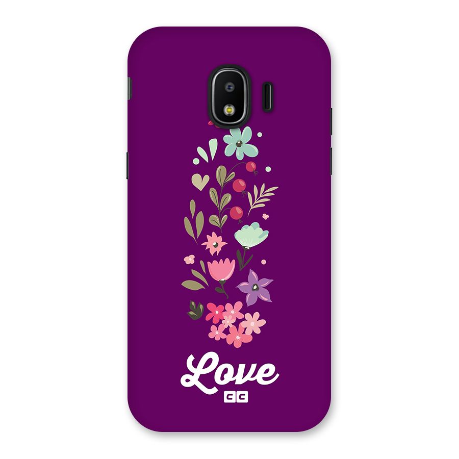 Floral Love Back Case for Galaxy J2 Pro 2018