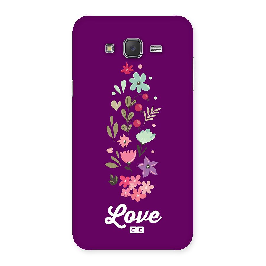 Floral Love Back Case for Galaxy J7