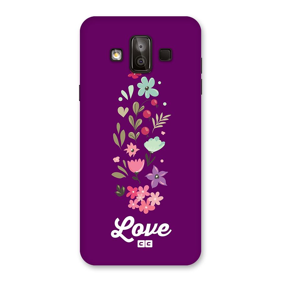 Floral Love Back Case for Galaxy J7 Duo
