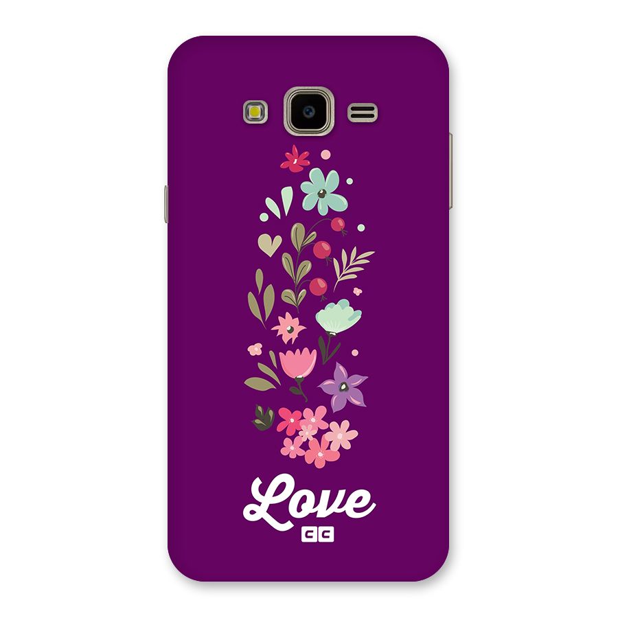 Floral Love Back Case for Galaxy J7 Nxt