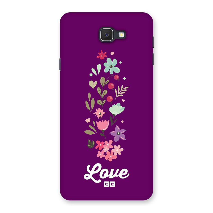 Floral Love Back Case for Galaxy J7 Prime