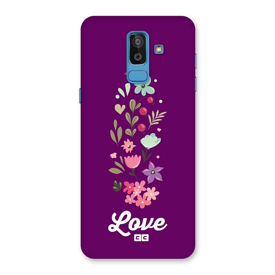 Floral Love Back Case for Galaxy J8