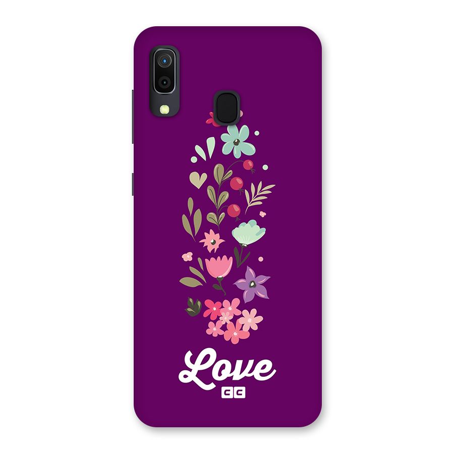Floral Love Back Case for Galaxy M10s