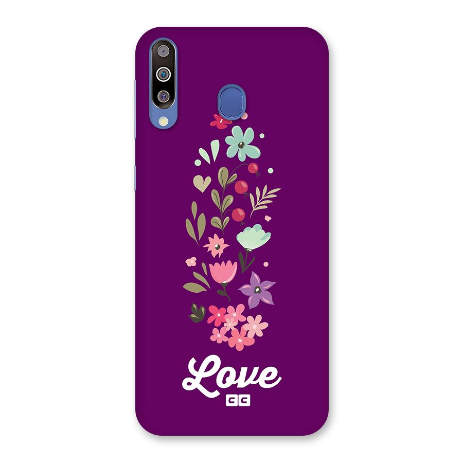 Floral Love Back Case for Galaxy M30