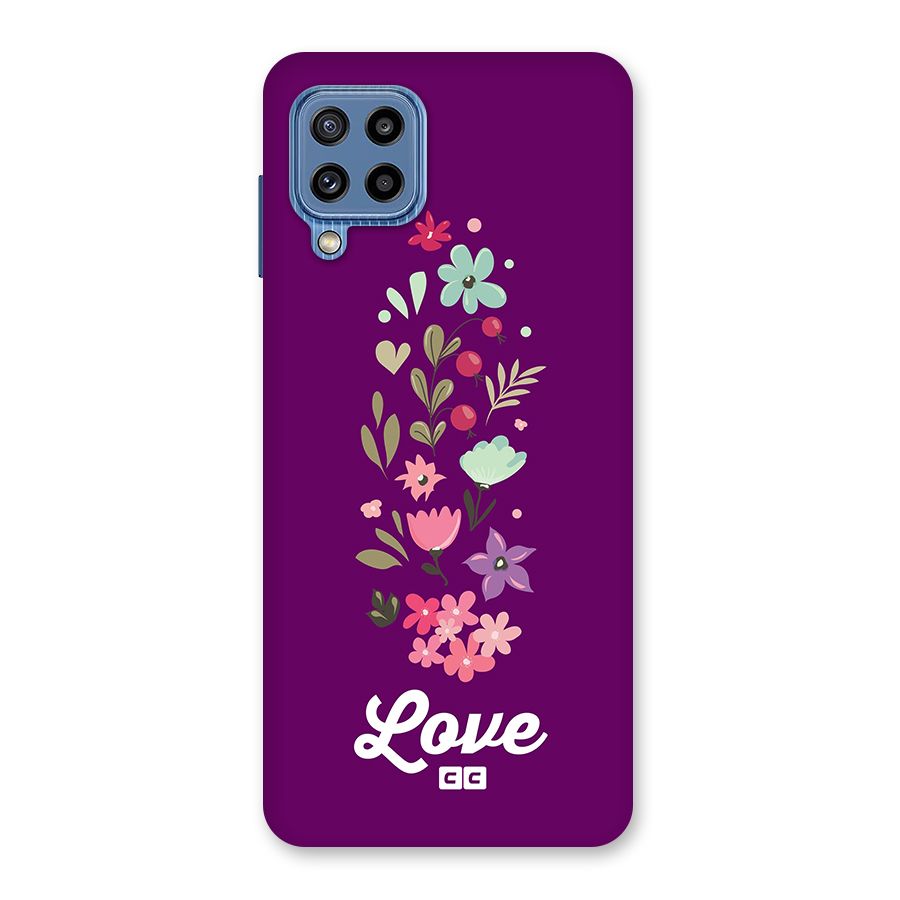 Floral Love Back Case for Galaxy M32