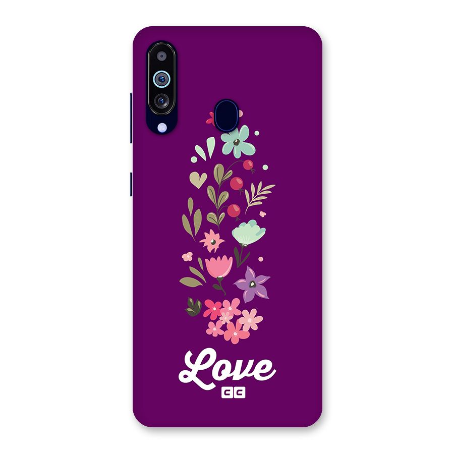 Floral Love Back Case for Galaxy M40