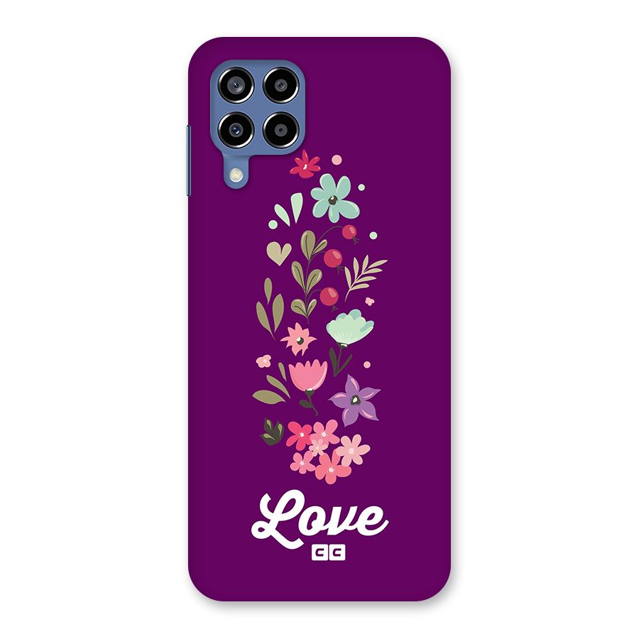 Floral Love Back Case for Galaxy M53 5G
