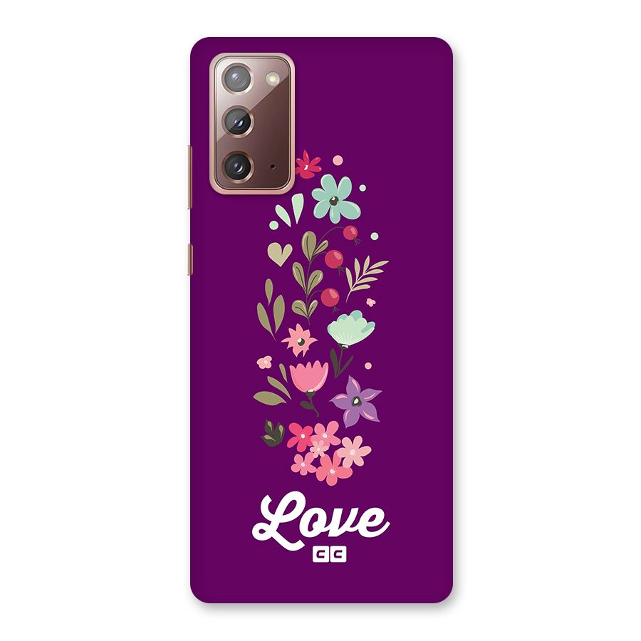 Floral Love Back Case for Galaxy Note 20