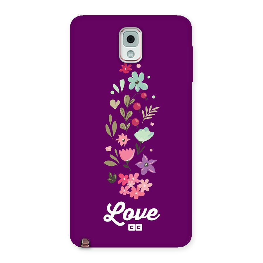 Floral Love Back Case for Galaxy Note 3