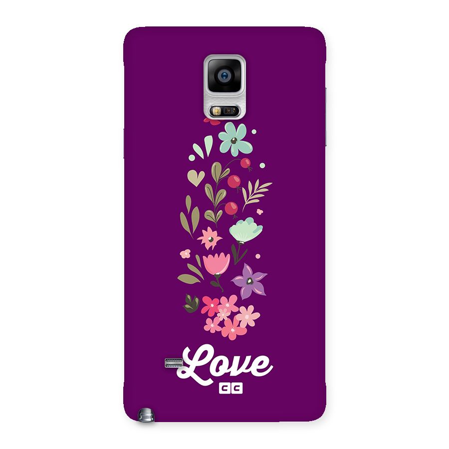 Floral Love Back Case for Galaxy Note 4