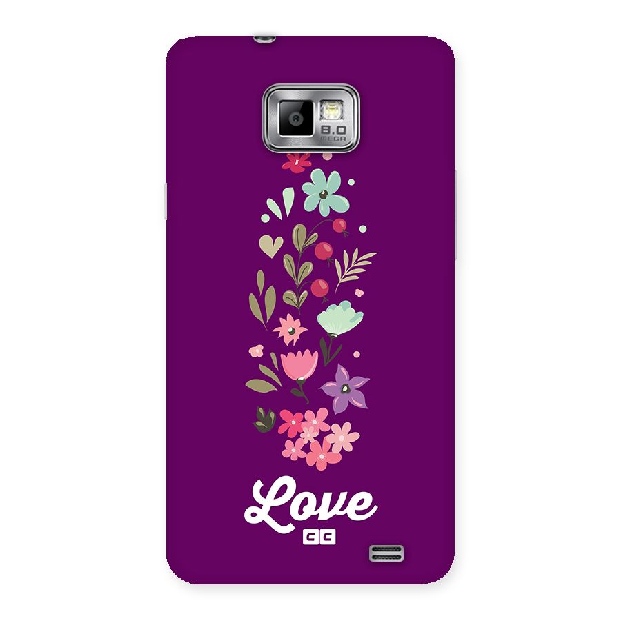 Floral Love Back Case for Galaxy S2