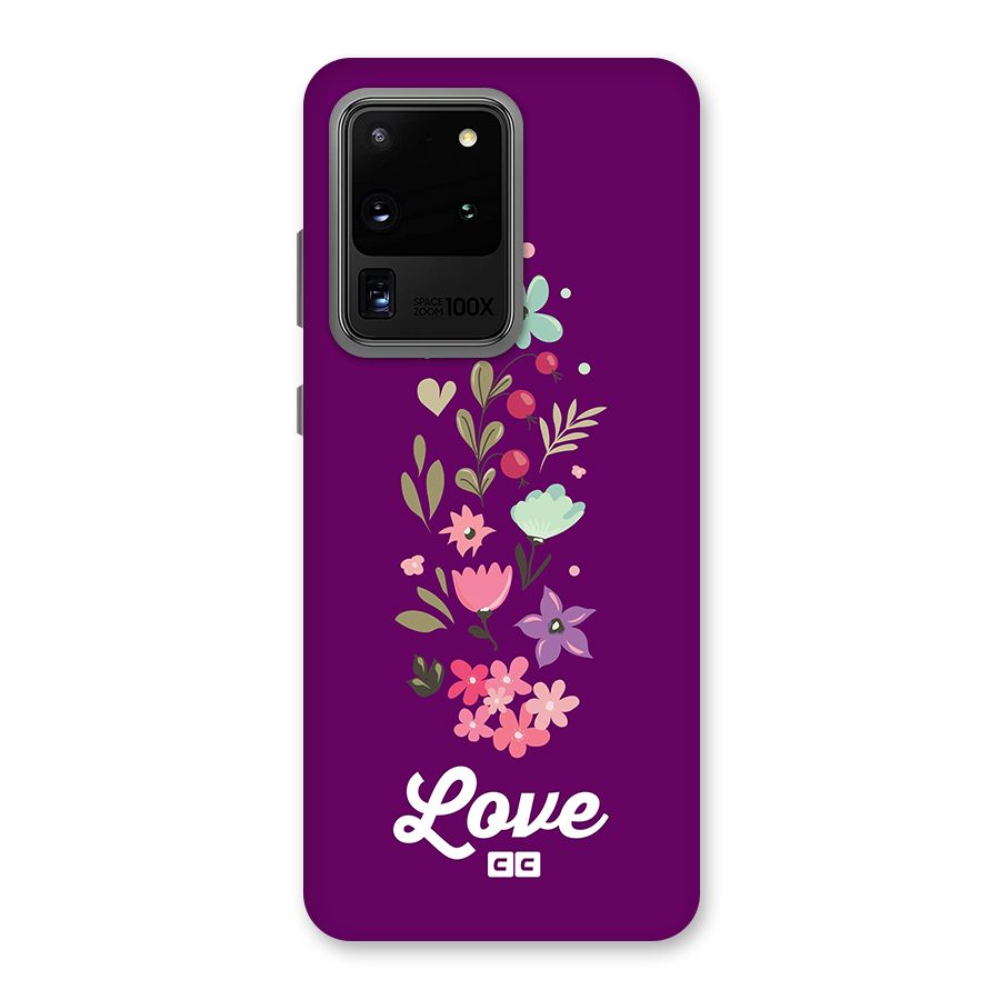 Floral Love Back Case for Galaxy S20 Ultra