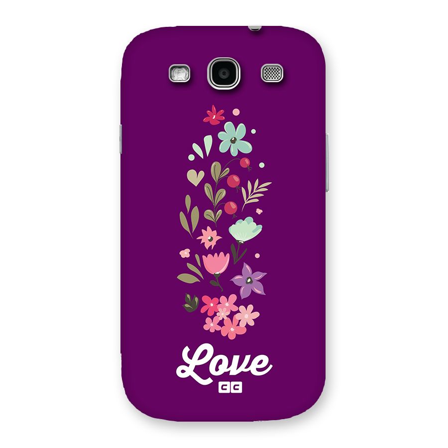 Floral Love Back Case for Galaxy S3