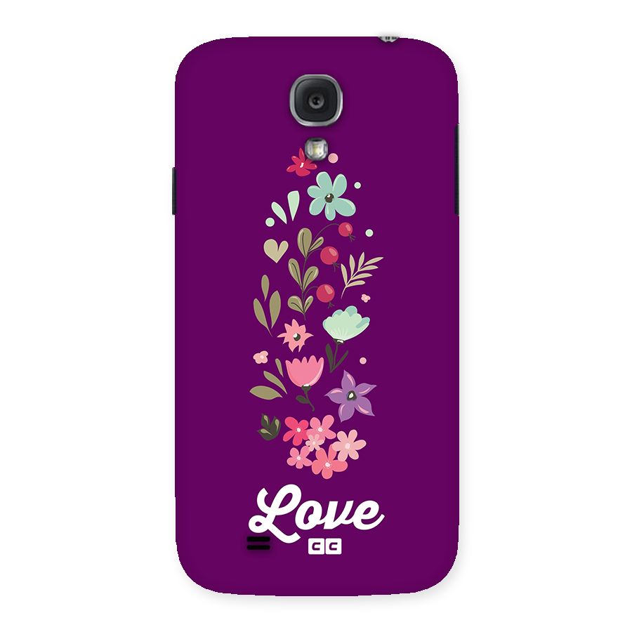 Floral Love Back Case for Galaxy S4