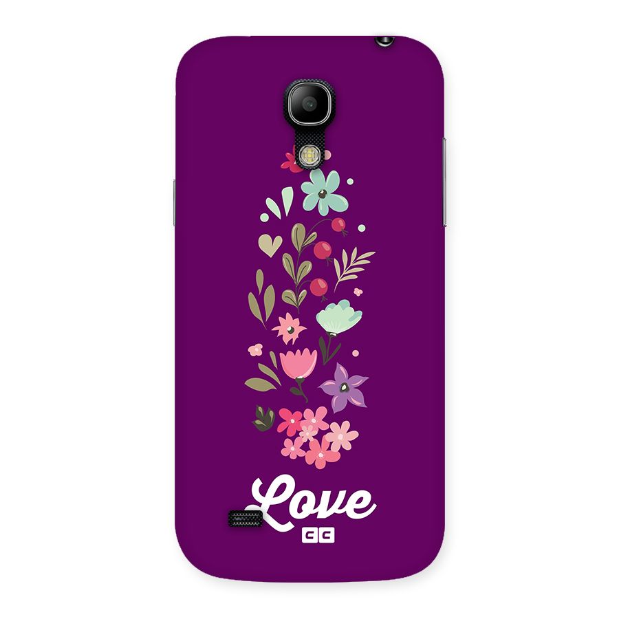 Floral Love Back Case for Galaxy S4 Mini